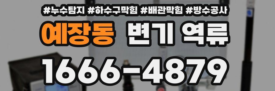 예장동 변기 역류
