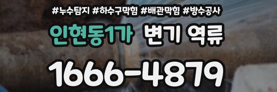 인현동1가 변기 역류