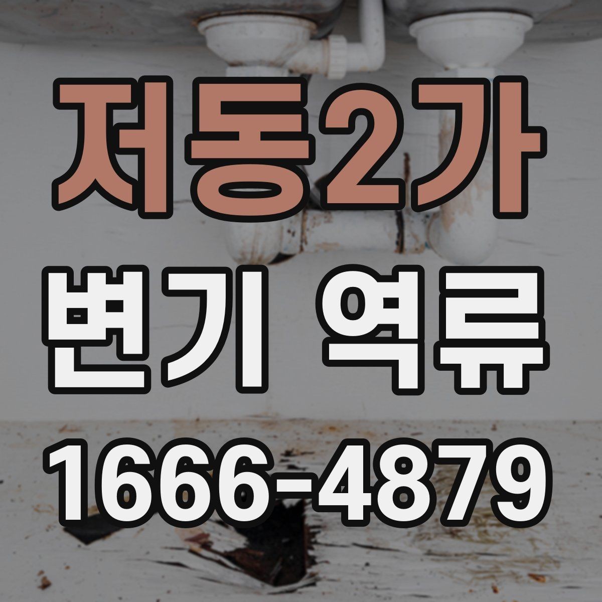 저동2가 변기 역류 원인 찾기에 필요한 관찰 항목