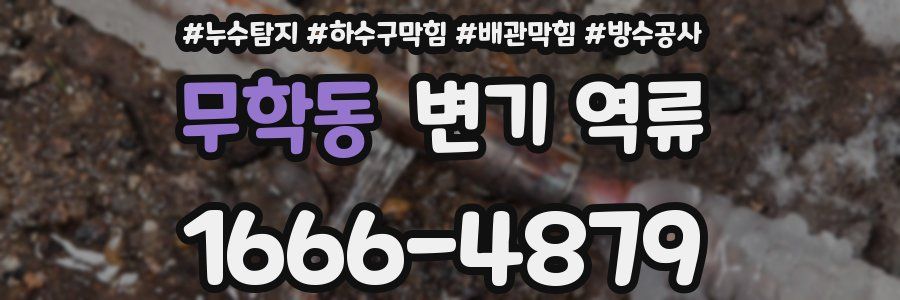 무학동 변기 역류
