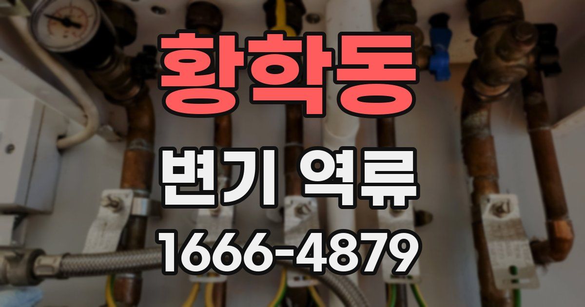 황학동 변기 역류
