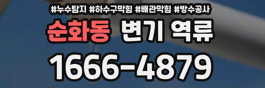 순화동 변기 역류