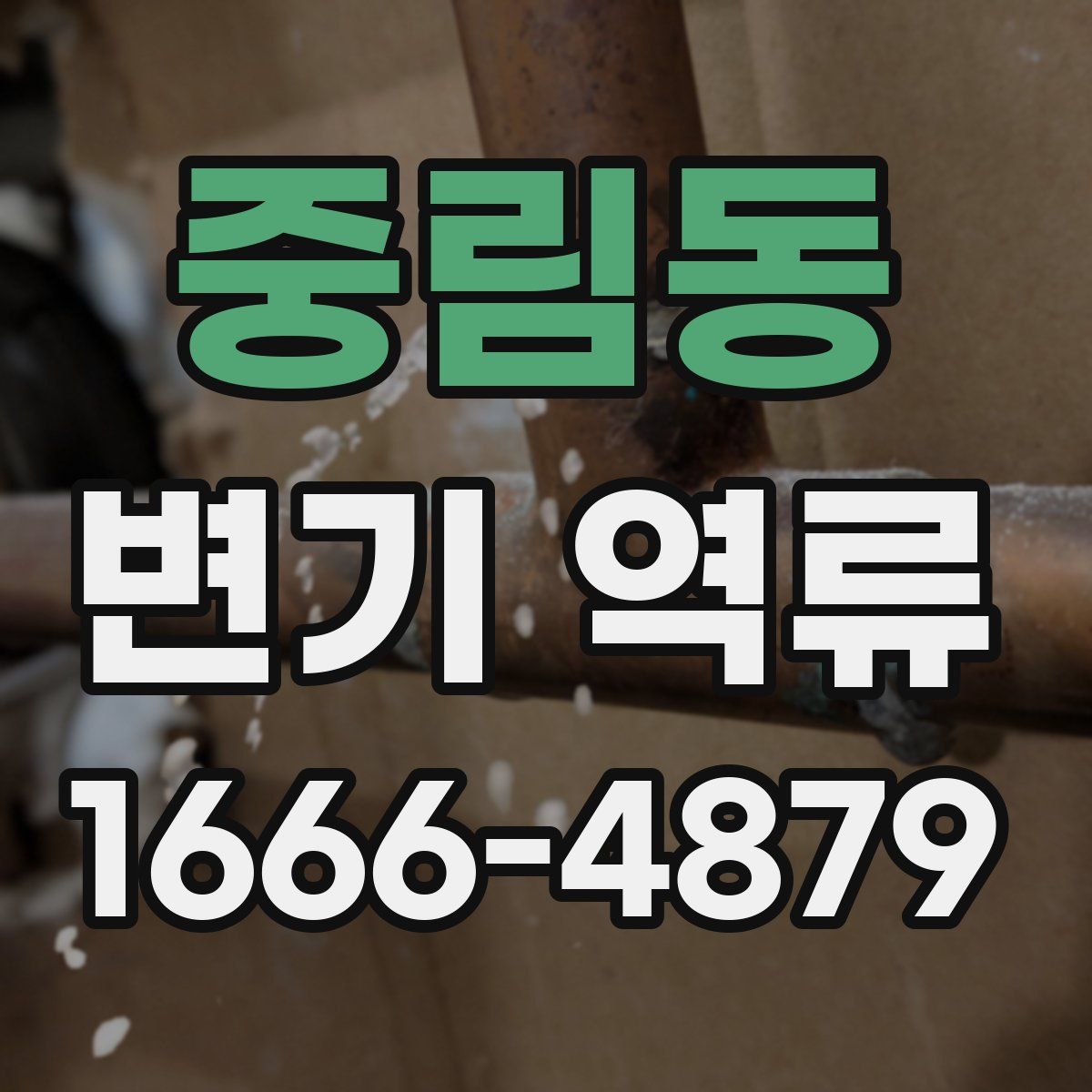 중림동 변기 역류