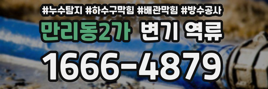 만리동2가 변기 역류