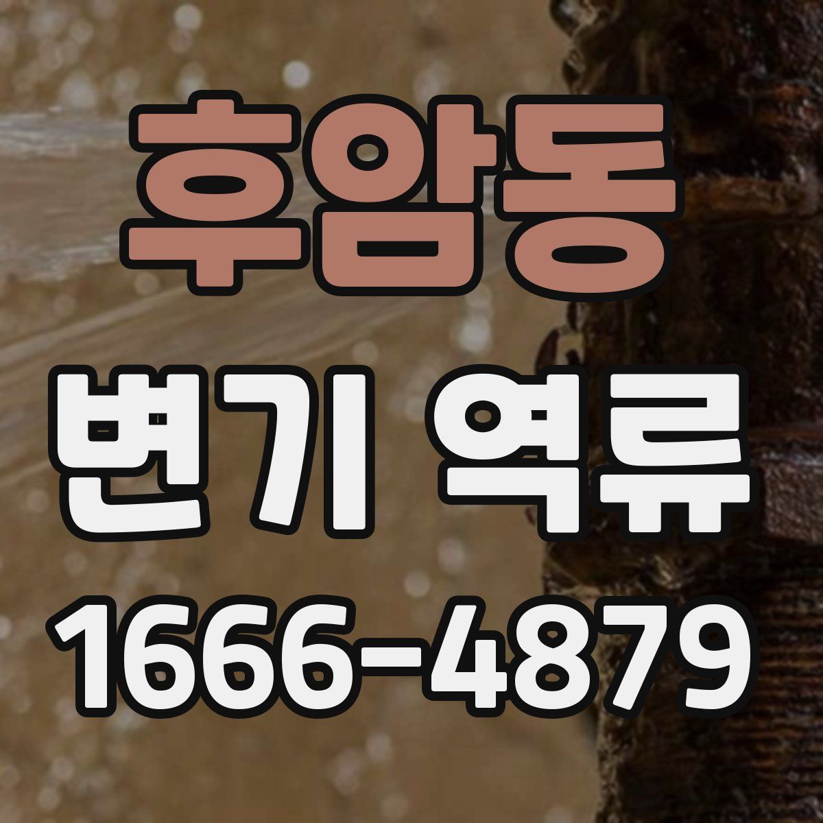 후암동 변기 역류