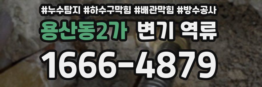 용산동2가 변기 역류