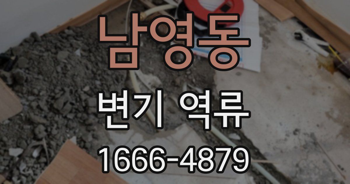 남영동 변기 역류