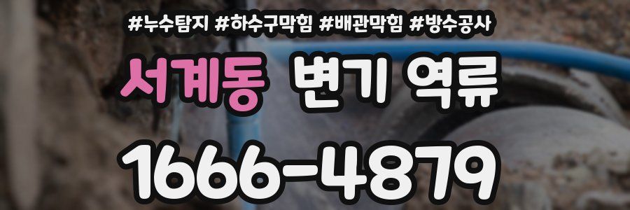 서계동 변기 역류