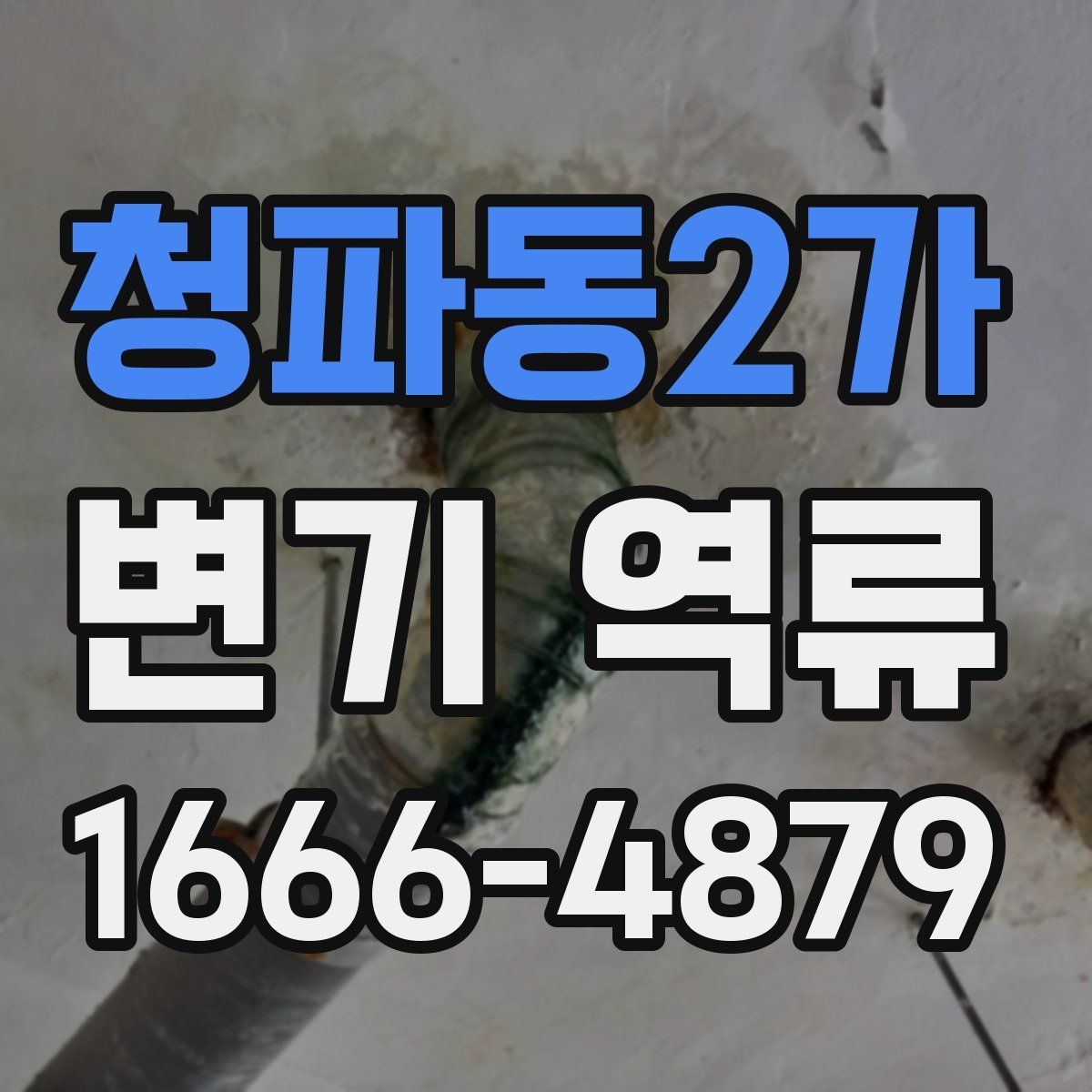 청파동2가 변기 역류