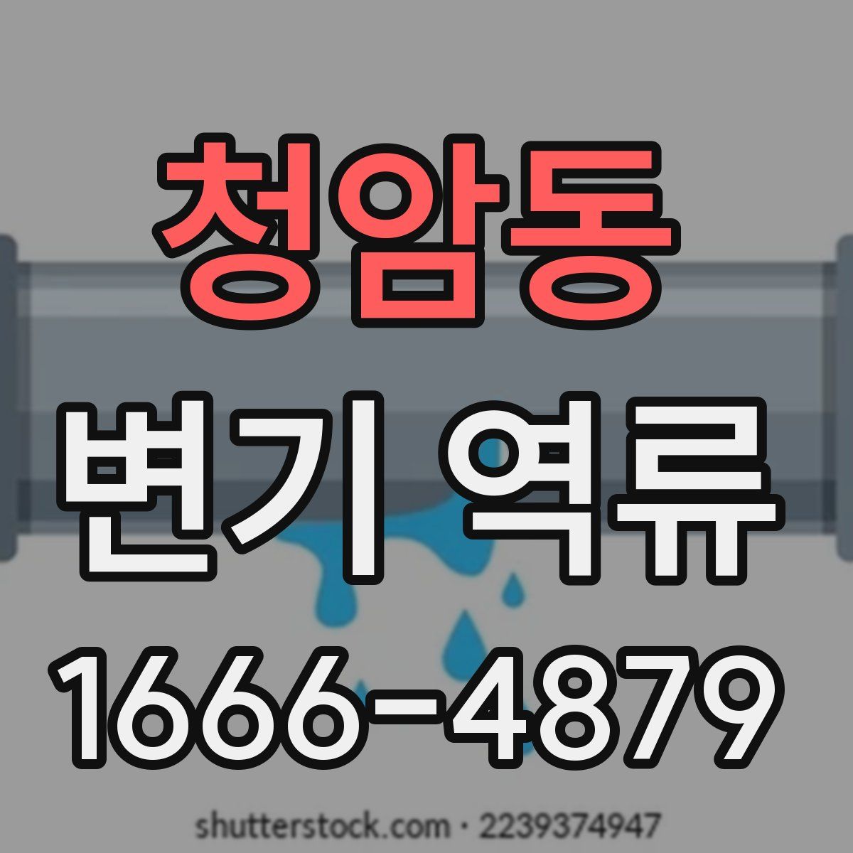 청암동 변기 역류