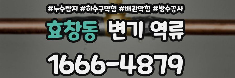 효창동 변기 역류