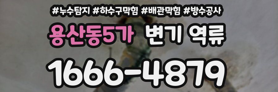 용산동5가 변기 역류