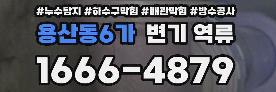 용산동6가 변기 역류