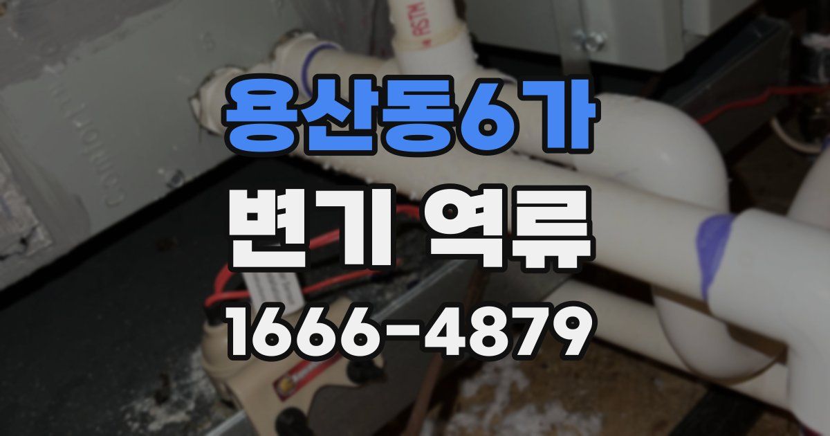 용산동6가 변기 역류
