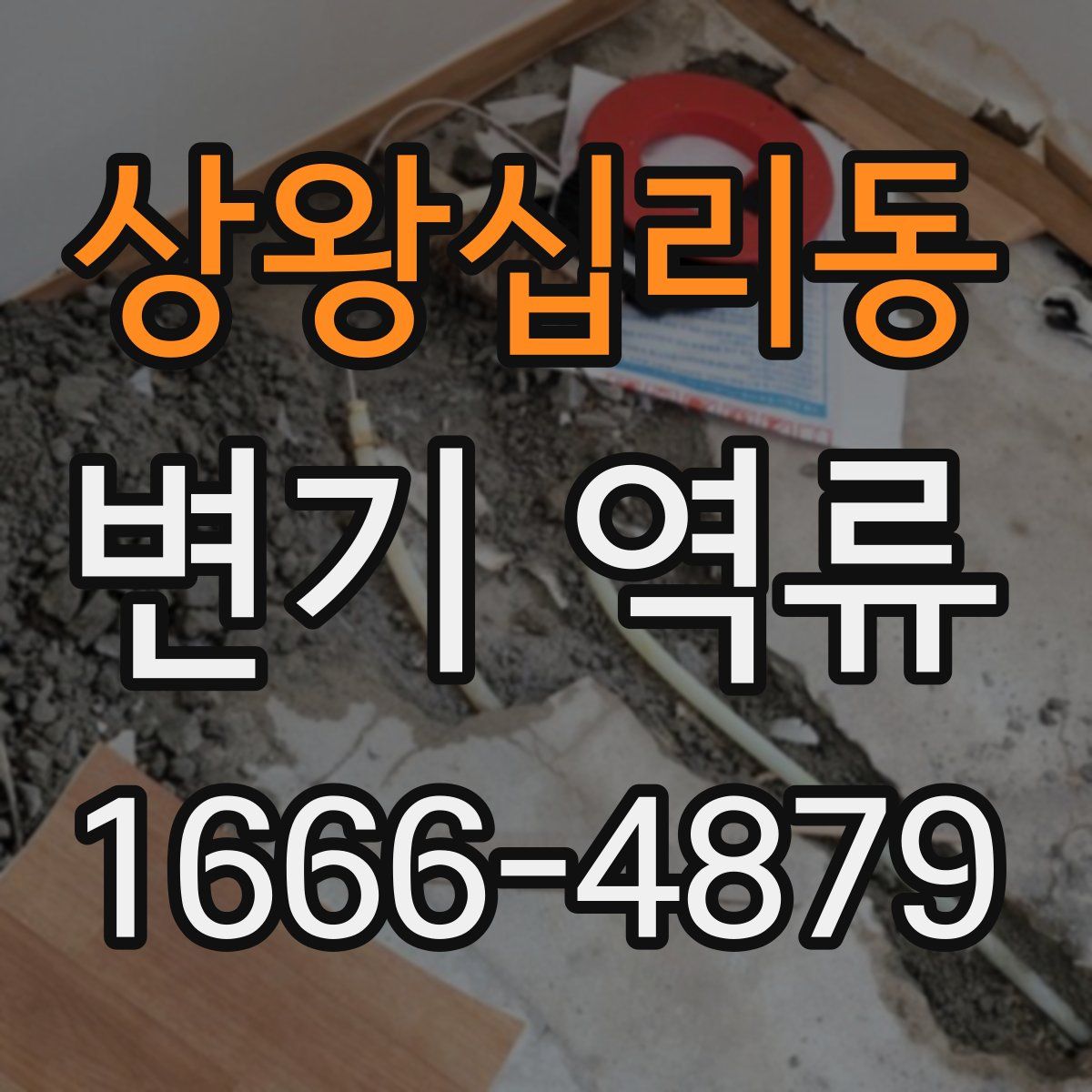 상왕십리동 변기 역류