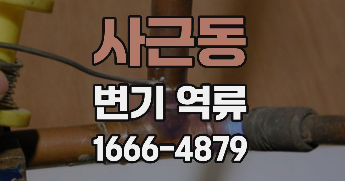 사근동 변기 역류