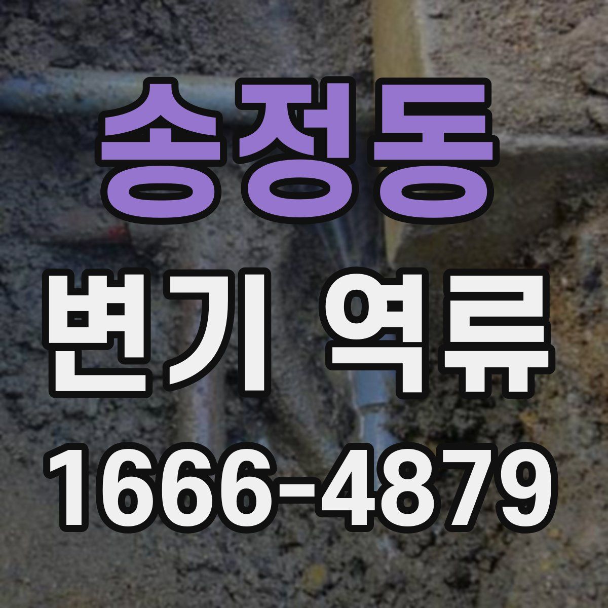 송정동 변기 역류