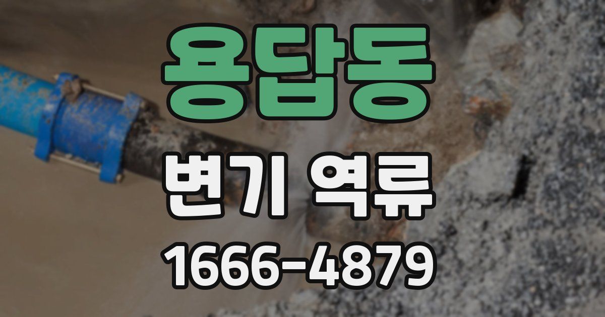 용답동 변기 역류