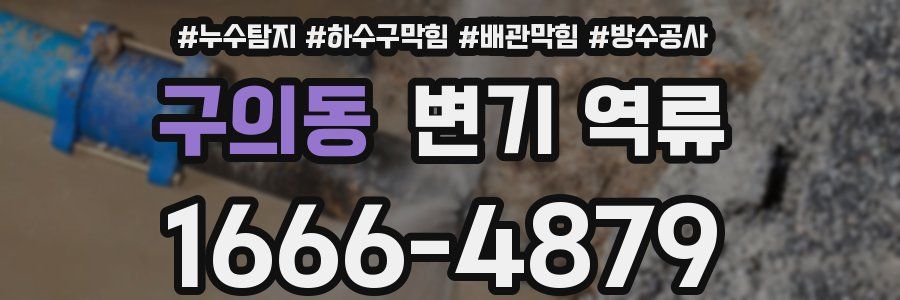 구의동 변기 역류