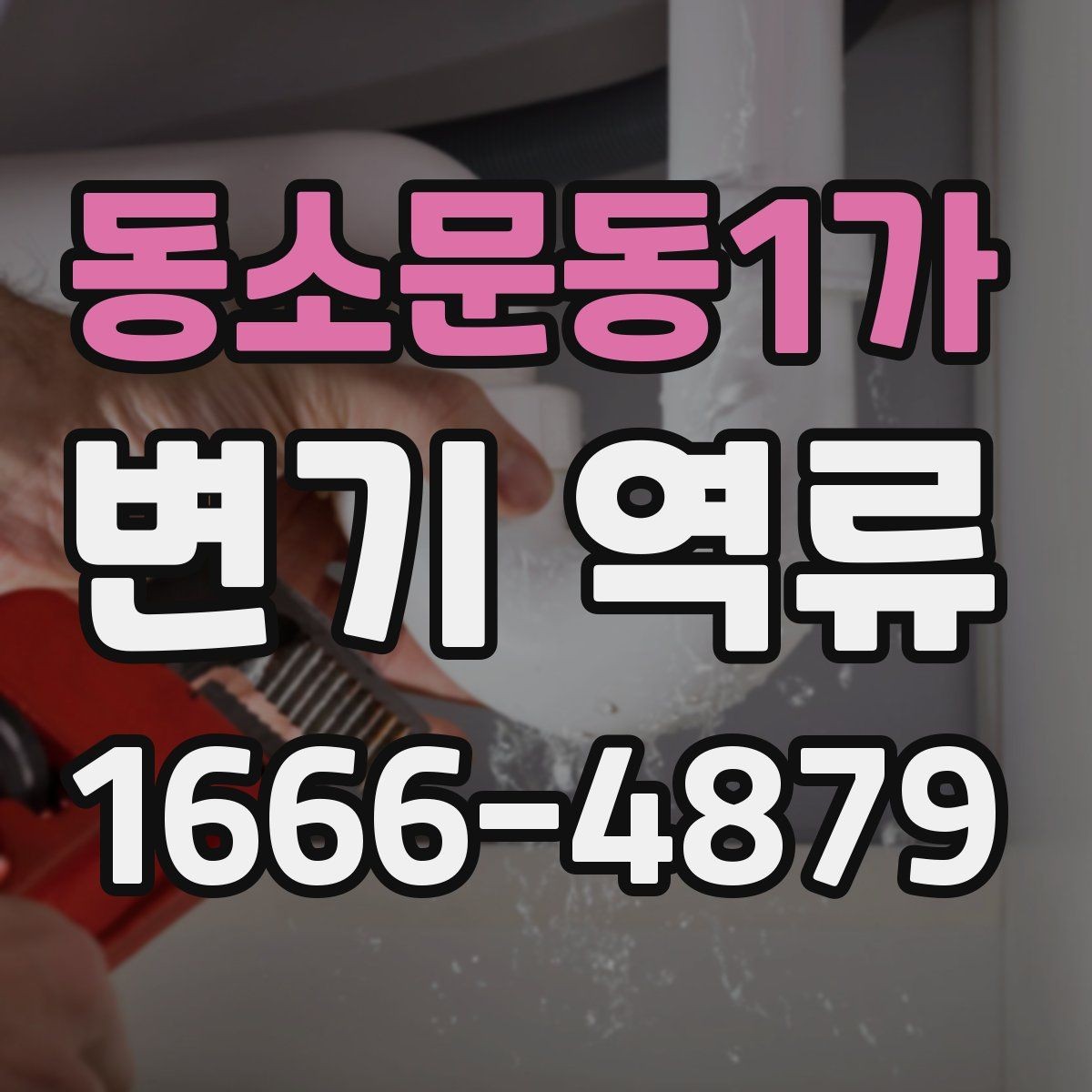 동소문동1가 변기 역류 문제와 배관 청소의 필요성