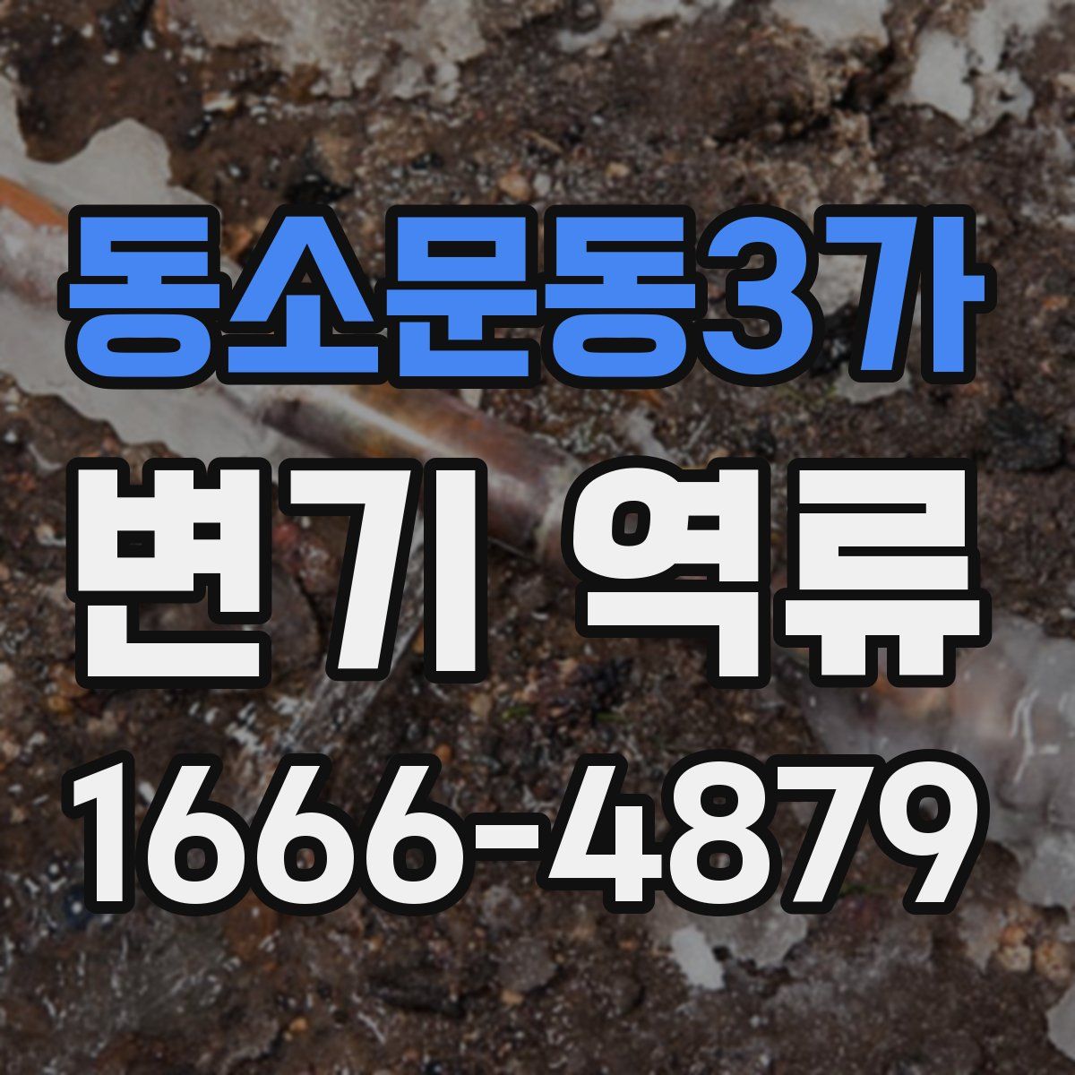 동소문동3가 변기 역류