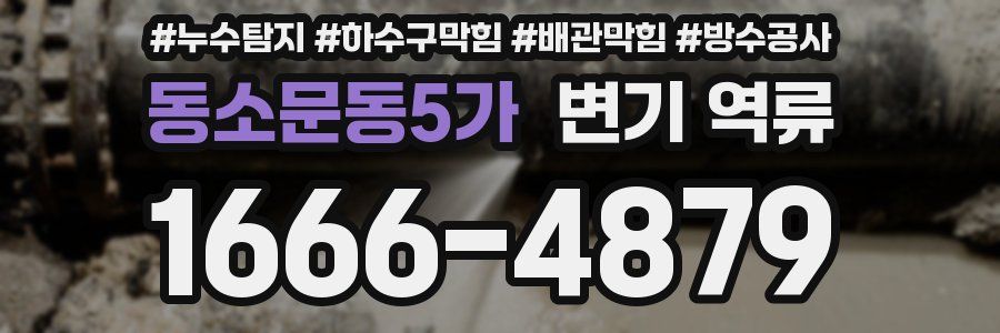 동소문동5가 변기 역류