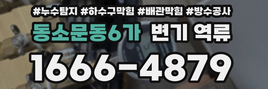 동소문동6가 변기 역류