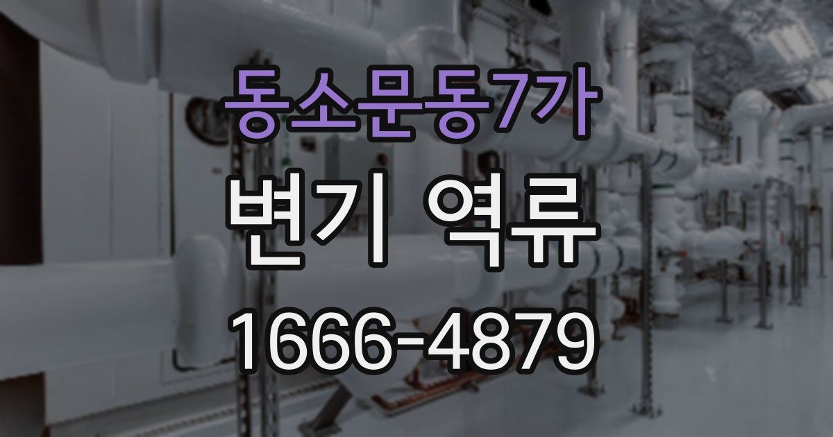 동소문동7가 변기 역류