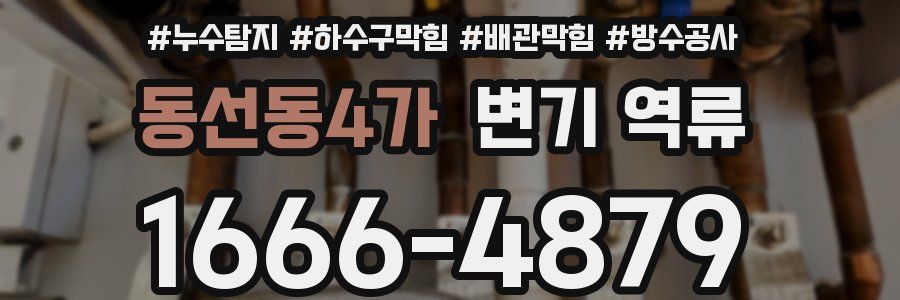 동선동4가 변기 역류