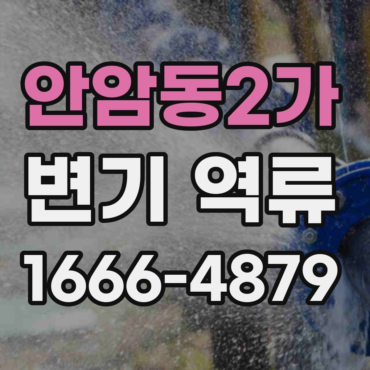 안암동2가 변기 역류 변기 주변 누수와 함께 나타나면