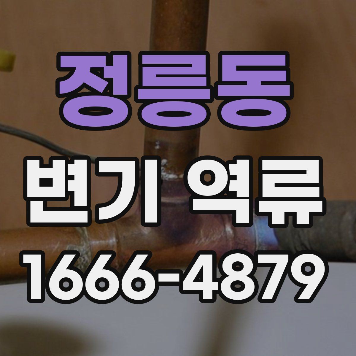 정릉동 변기 역류 문제와 배관 청소의 필요성