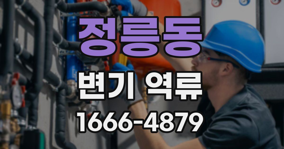 정릉동 변기 역류