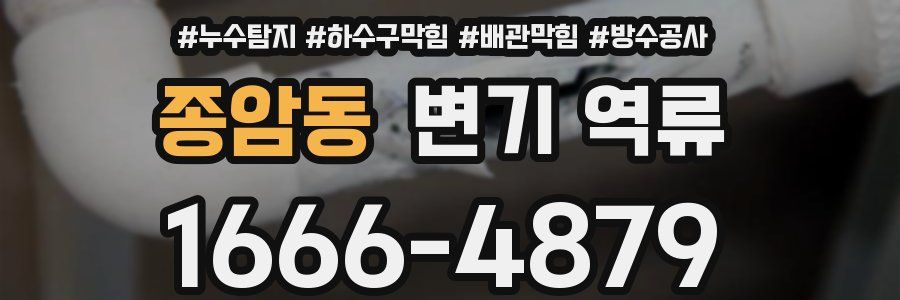 종암동 변기 역류