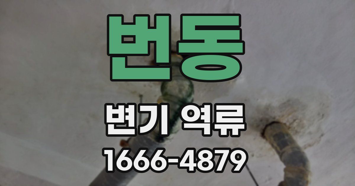 번동 변기 역류
