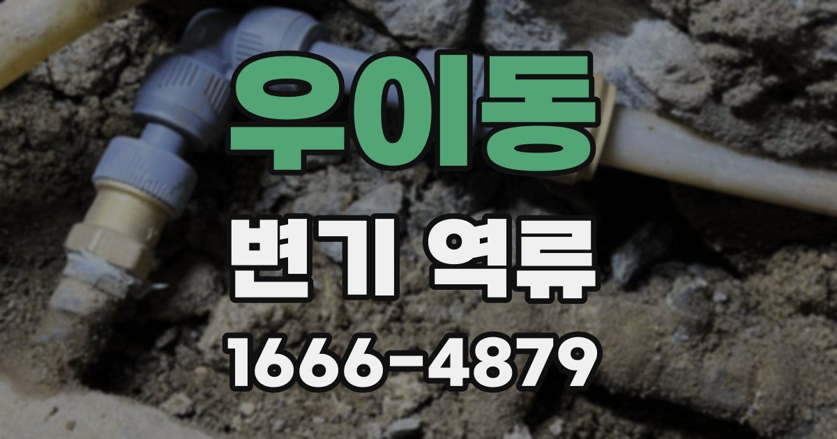 우이동 변기 역류