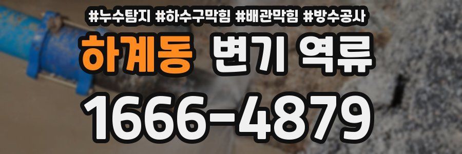하계동 변기 역류