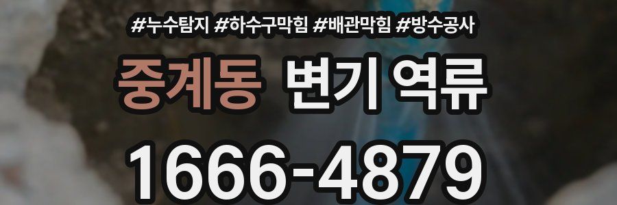 중계동 변기 역류