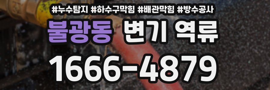불광동 변기 역류
