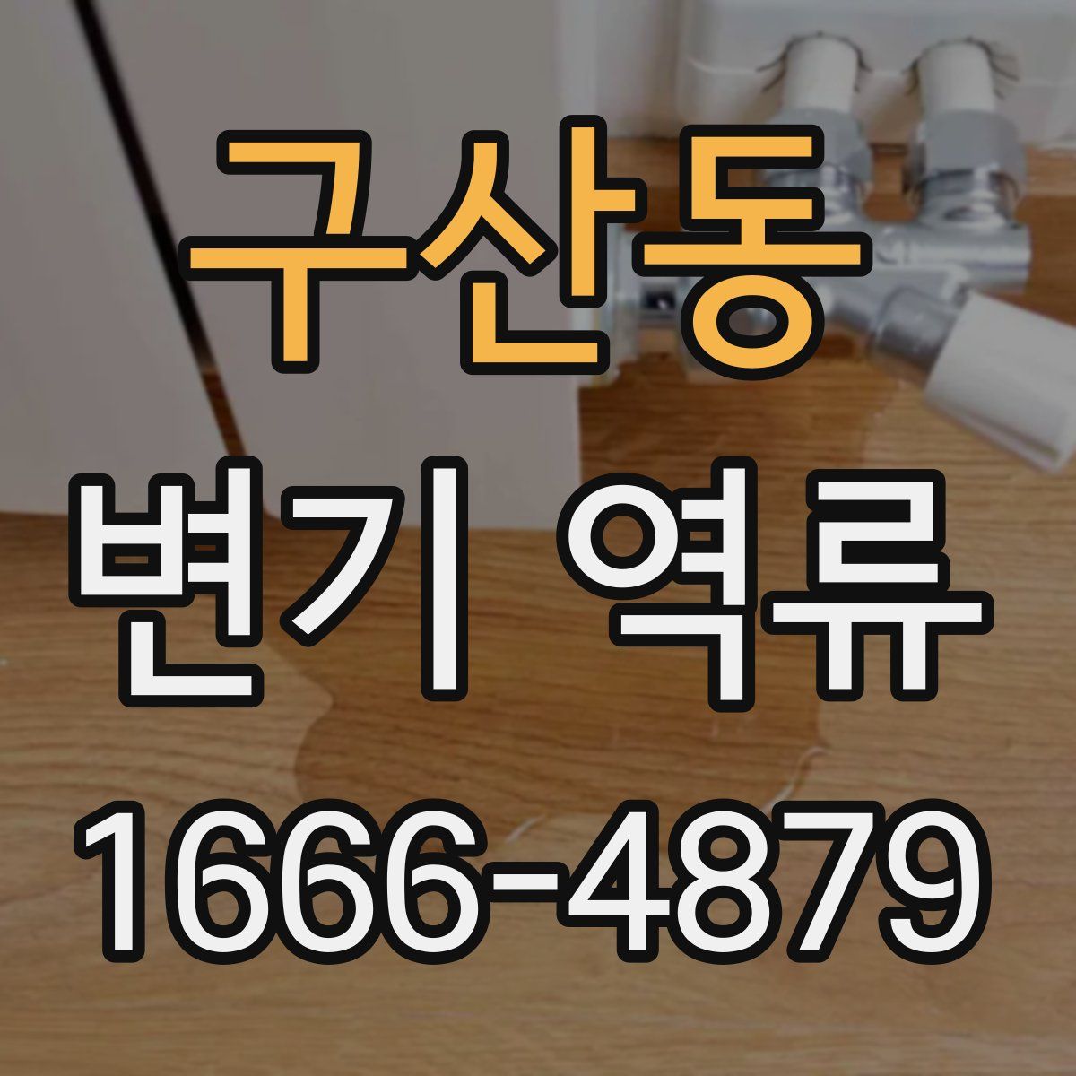 구산동 변기 역류