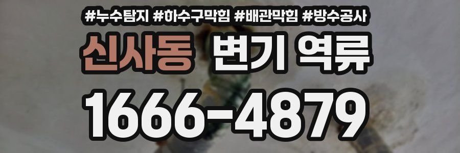 신사동 변기 역류
