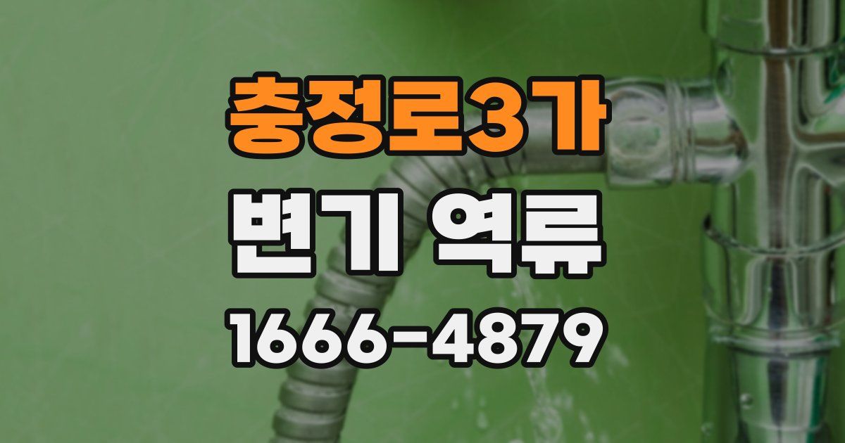 충정로3가 변기 역류