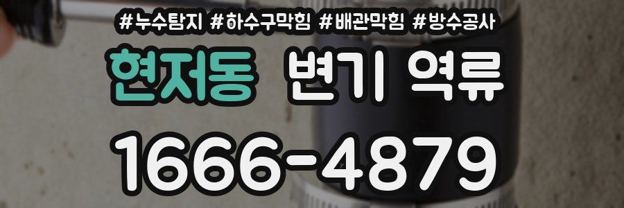 현저동 변기 역류