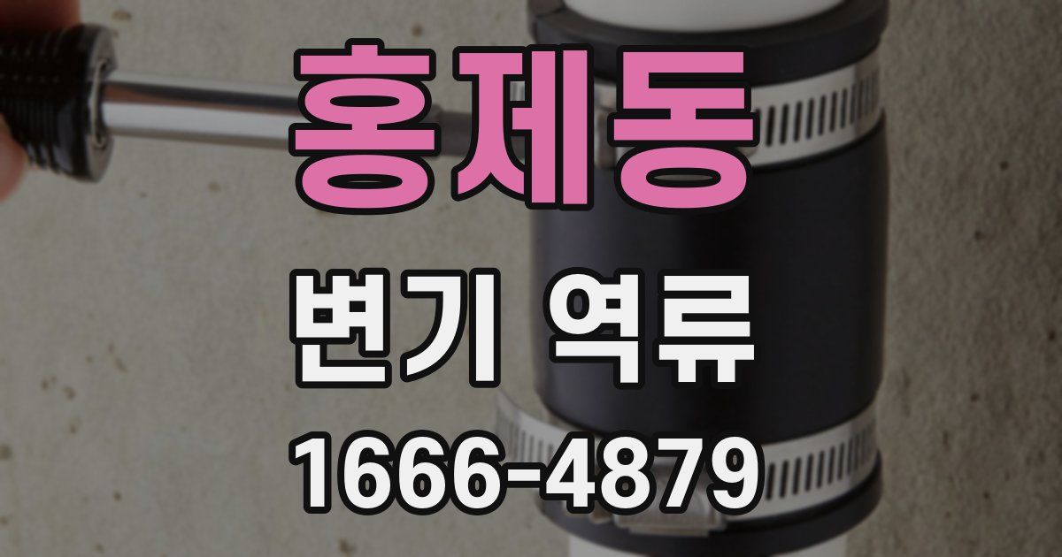 홍제동 변기 역류