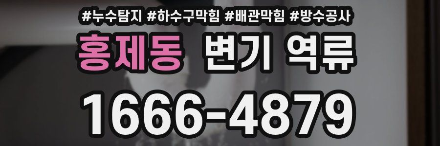홍제동 변기 역류