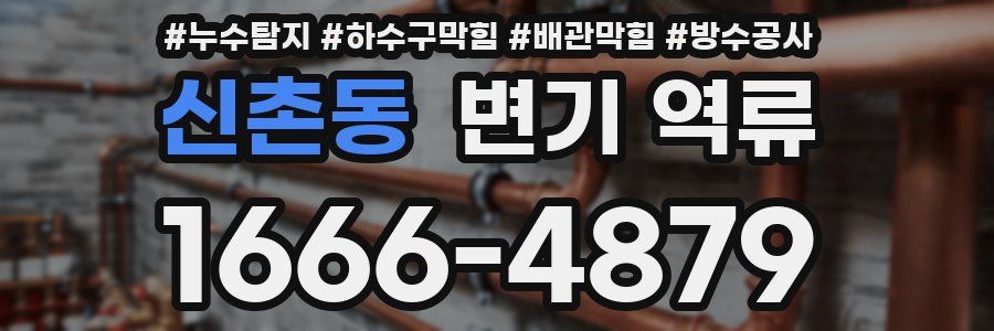 신촌동 변기 역류
