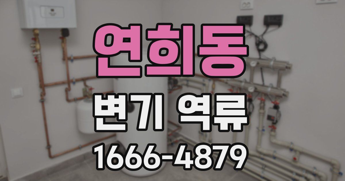 연희동 변기 역류