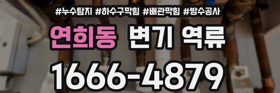 연희동 변기 역류
