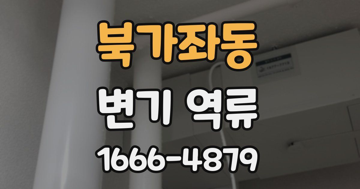 북가좌동 변기 역류