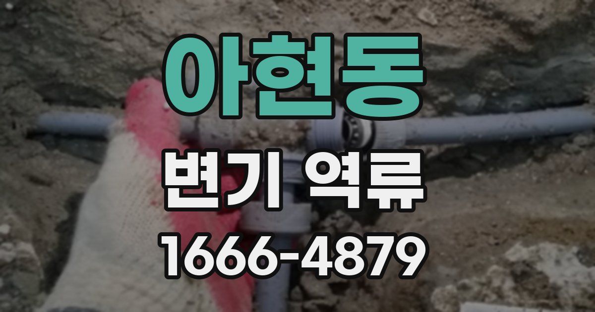 아현동 변기 역류