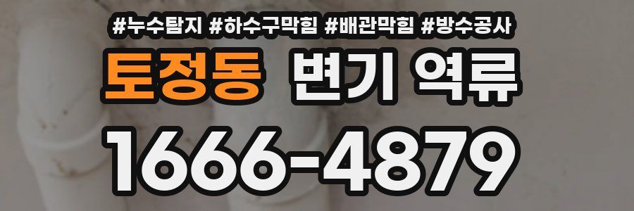토정동 변기 역류